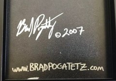 Brad Pogatetz 2007 Signed Urban Abandonment Art Photograph Mounted 11.75in Sq