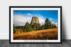 Western Photography Print – Picture of Devils Tower in Black Hills of Wyoming