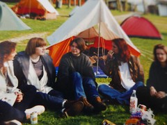 «ABIFEIER»: PHOTO, COLOR PHOTOGRAPHY, PARTY, SCHOOLGIRLS, HAMBURG, TENTS, LADIES!