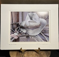 Signed with COA Shirley Longfellow “The Rustler” Cowboy Hat Photographic Print