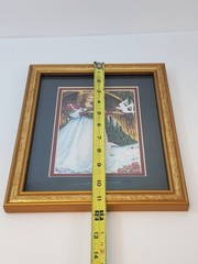 Vintage Messengers of Peace By Lynn Bywaters Interior Framed Picture Girl Angel