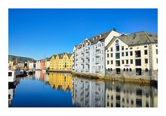 Alesund Water Reflection 2, High Resolution Image, Many Formats, TV Art
