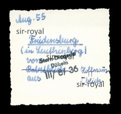 Friedensburg in Leuthen 1955 from the Pabstblick – 1950s – Photo 6x6cm