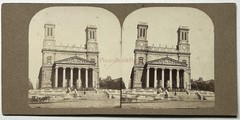 France Paris Church Saint-Vincent-De-Paul Photo c1860 Stereo Vintage Album