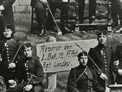 Vintage 1910-1912 German Military Photograph Patriotic Soldiers Commemorated