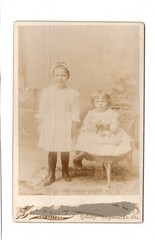 CAB Photo Cute Little Girls – Los Angeles / California / USA Circa 1900