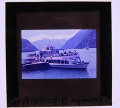 Achensee shipping steamer St. Benedict old slide 1963
