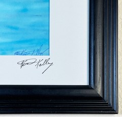 Signed & Framed Bird Photograph – Double Signed – Water Bird Art 16.5″ x 13.5″