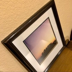 Framed Stonehenge Sunset Fine Art Photographs Signed Ed Collacott Vintage UK