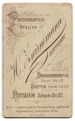 Photograph H. Zimmermann, Potsdam, Schock-Strasse 27, soldier in guard uniform