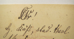 Wingolf Tübingen-Heinrich Käß-WS 1880/81 CDV Pastor Schriesheim Durmersheim