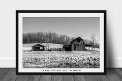 Black and White Photography Print | Barn Picture | Arkansas Wall Art
