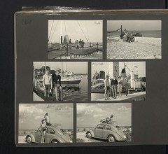 Photo Album with 199 Photographs, View Fehmarn, Family Hess on Travel with VW Kä