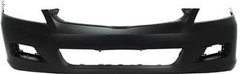 Front Bumper Cover Kit Compatible with Honda Accord 2006-2007, Primed, Sedan