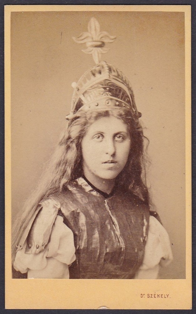 Olga Lewinsky Actress Vienna Theater Graz Portrait CDV Photo 1870