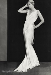 1934 Original MAN RAY Female Art Deco Fashion Dress Gown Woman Photo Gravure Art