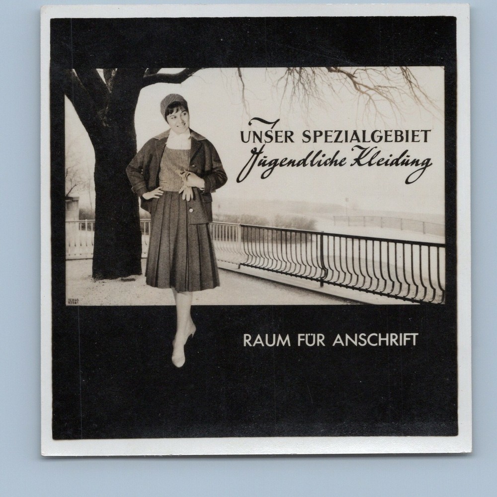 Werbung Reklame DDR – MODE Jugendliche Kleidung – Altes Foto 1950er 1960er