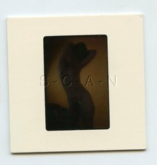 Org Camera Club Nude 1960s 35mm Slide / Negative- Suntan Lines- Endowed Woman 10