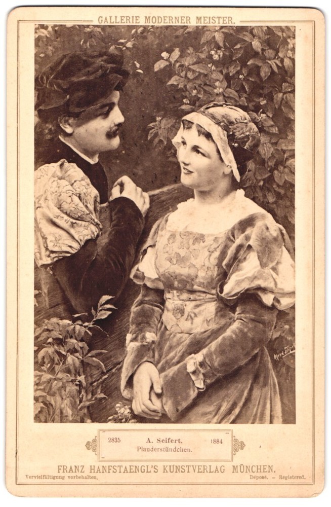 Photography Franz Hanfstäbl, Munich, painting chat hours, photo after orig.