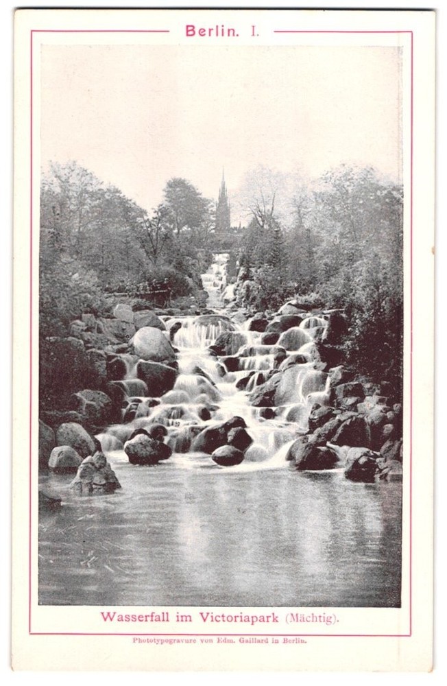 Photography / Light Print Edm. Gaillard, Berlin, view of Berlin, the waterfall/