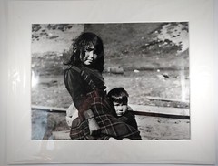 Vtg 1955 Photograph 2 Children Quassiarsuk Greenland 12.25×16 Indigenous Native