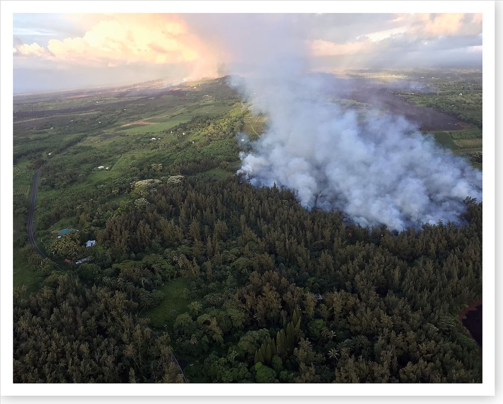 Kilauea Volcano Fissure 8 Lava Flow 2018 Silver Halide Photo