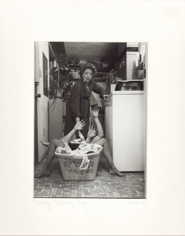 Michael Combs Black and White Photograph 4 1/2 x 6 1/2″ Monday Morning Drag 1987