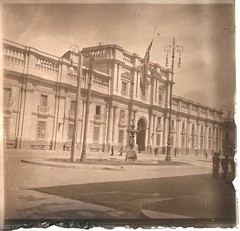 CHILI Santiago Palacio De La Moneda C1905 Photo Glass Stereo Vintage §fn487