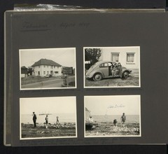 Photo Album with 199 Photographs, View Fehmarn, Family Hess on Travel with VW Kä