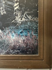 Vintage Crystal Mill Colorado Chromogenic Photograph Solid Wood Framed Large