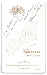 Photograph Carl Jagerspacher, Gmunden/Ob. East, young girl Helen Koch in