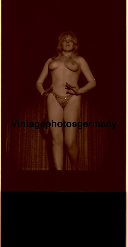 Z5942 Negative 1960s American Social History Topless Girl Jeani Monroe Pinup Nude