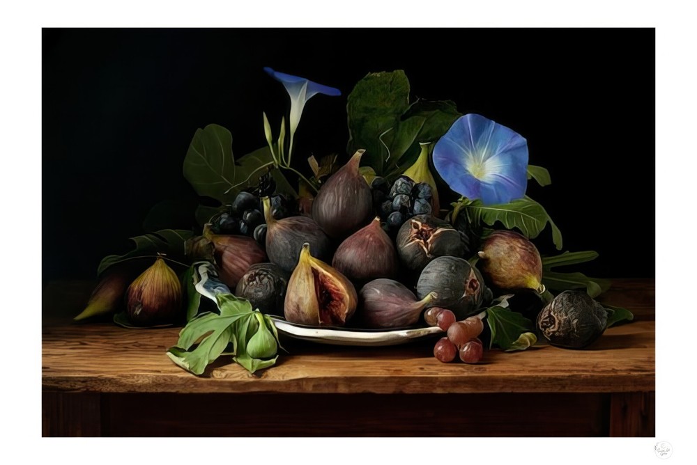 Figs and Morning Glories by Paulette Tavormina (1949)