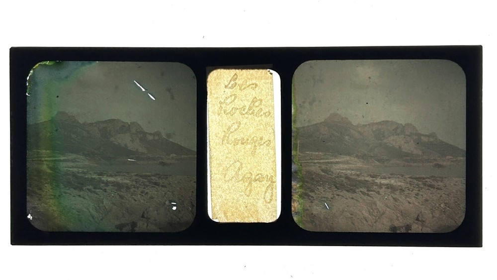 France Agay Red Rocks French Riviera Photo Stereo Autochrome C1910 Vintage