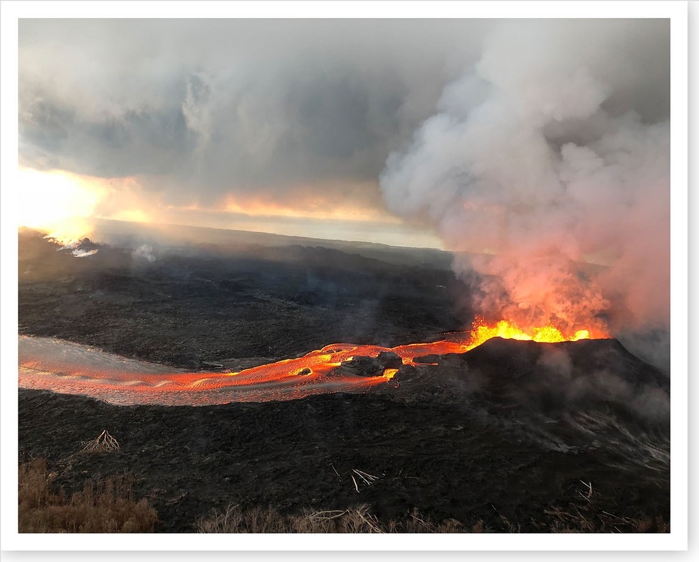 Kilauea Volcano Fissure 8 Lava Fountain 2018 Silver Halide Photo