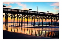 Garden City Beach Pier Sunrise – South Carolina Photography Prints / Wall Art
