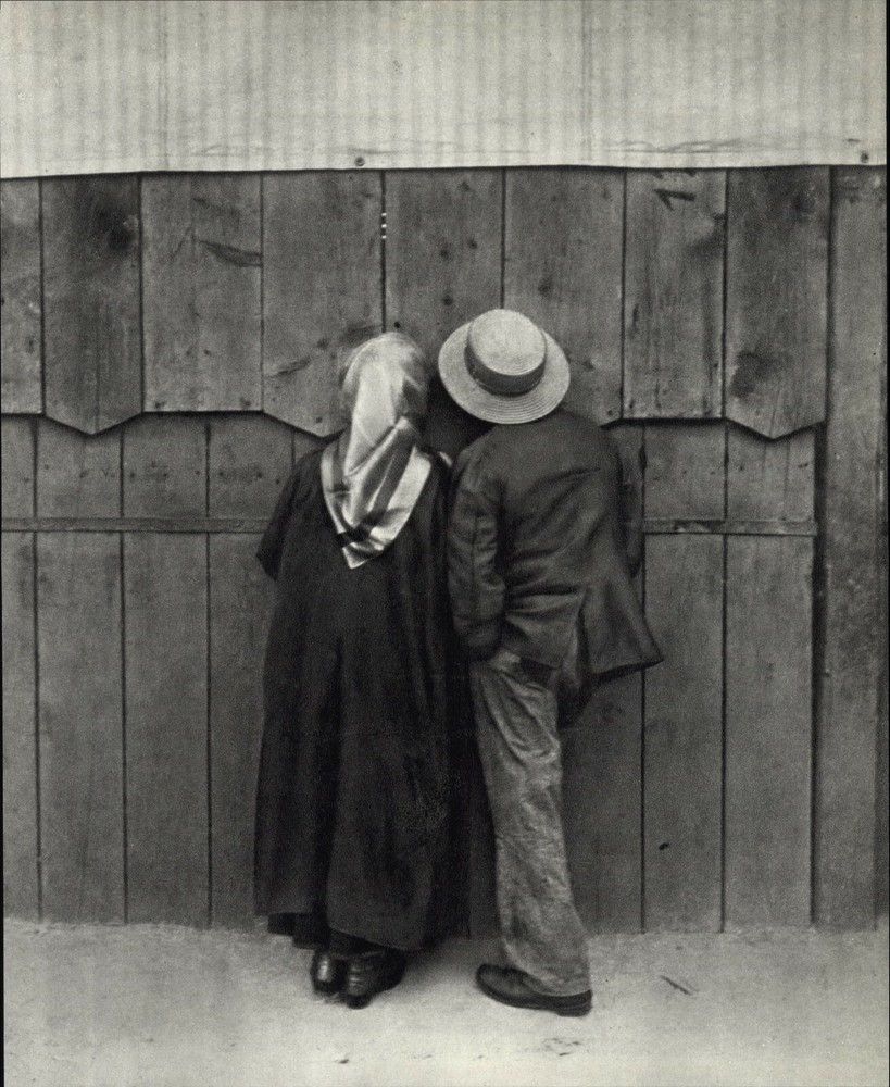 1920 1972 Andre Kertesz Knot Hole Couple Lovers Budapest Art Photo Photogravure