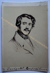 Orig CDV photo photograph picture old fashion around 1870 Gaetano Donizetti composer music