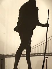 Mahatma Gandhi Walking Towards Bridge – San Francisco, Dennis Dooley Photography