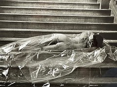 Rare Large Original Marc Paygnard Curiosa Nude Female Fetish PVC Print Photo