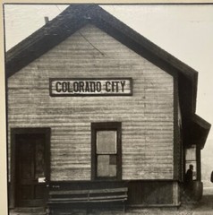 Original IRA CURRENT ‘Colorado City RAILROAD TRAIN Station’ 1928 Photograph