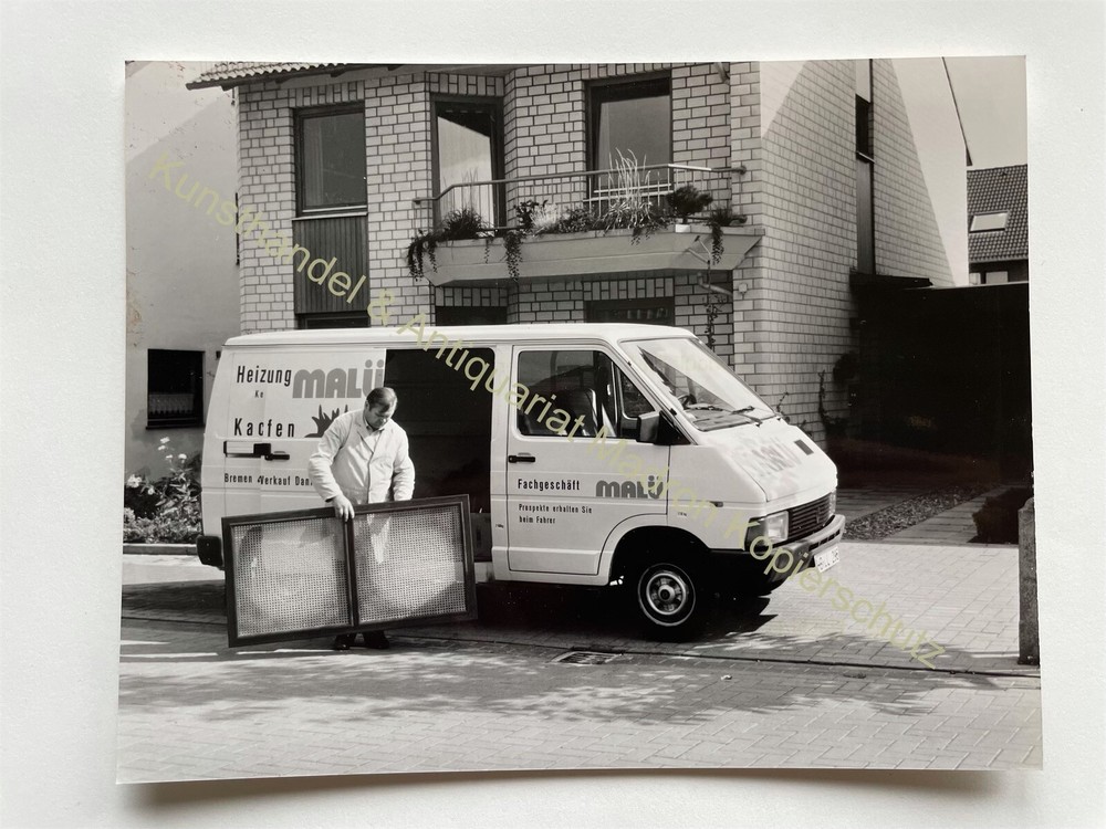 orig. Large Press Photo Sales Photo Car Renault Trafic Transporter 21×16.5cm