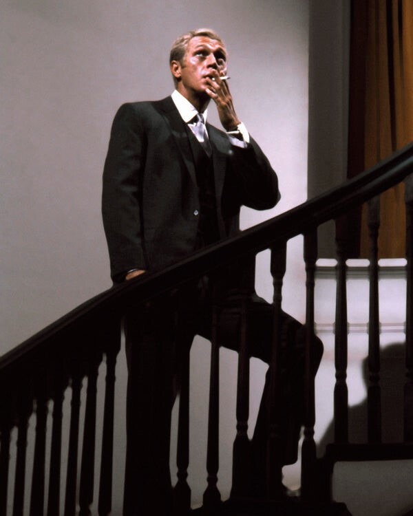 Steve McQueen smoking cigarette The Thomas Crown Affair Color 16×20 Photo
