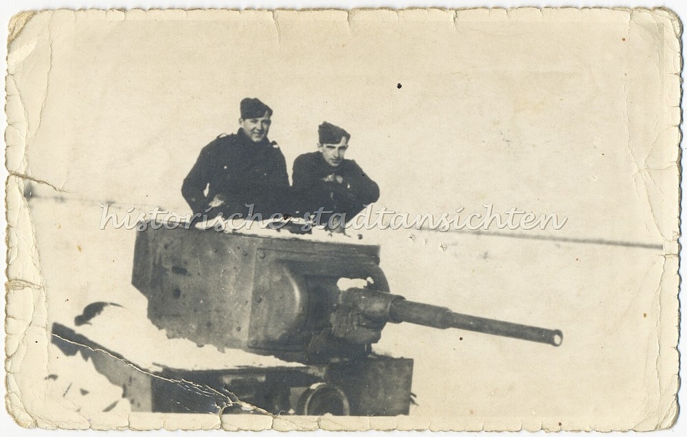 Russian Campaign 1941/1942 Winter Erich Grille – gun WW2 old photo 1940s