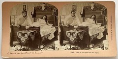 Life As A Couple Funny Scene The Light 1897 Photo Stereo Vintage Album