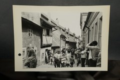 Photo View Prague Czech Republic Alley People House Building Children Woman Model Man