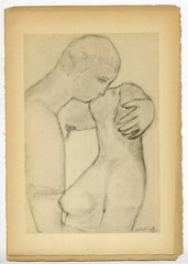 Abraham Walkowitz, «The Kiss» 1913, Orig. Camera Work XLIV Plate III Collotype