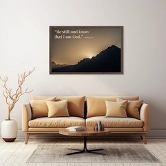 Christian Wall Art | Psalm 46:10 “Be Still and Know” 8X10 Print