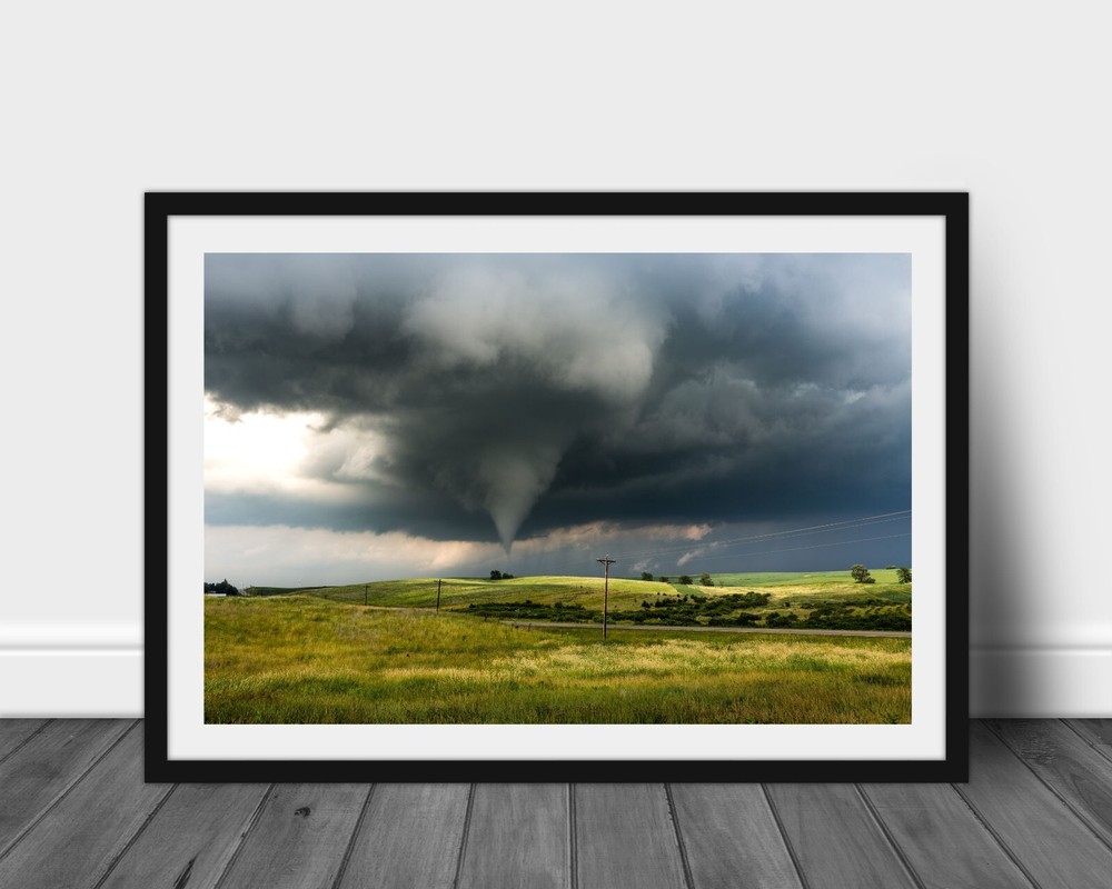 Tornado photography print stormy sky picture Iowa landscape wall art photo