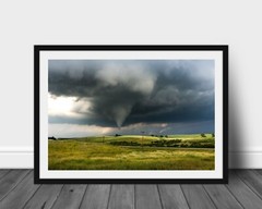 Tornado photography print stormy sky picture Iowa landscape wall art photo